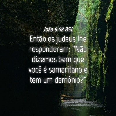 Picture 04 - João 8:48 BSL - Então os judeus lhe responderam: “Não dizemos - Bible Verse Picture