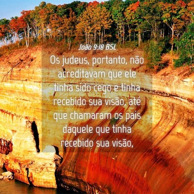 Picture 04 - João 9:18 BSL - Os judeus, portanto, não acreditavam que ele - Bible Verse Picture
