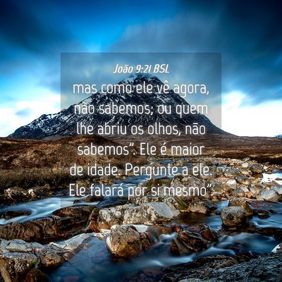 Picture 04 - João 9:21 BSL - mas como ele vê agora, não sabemos; ou quem lhe - Bible Verse Picture