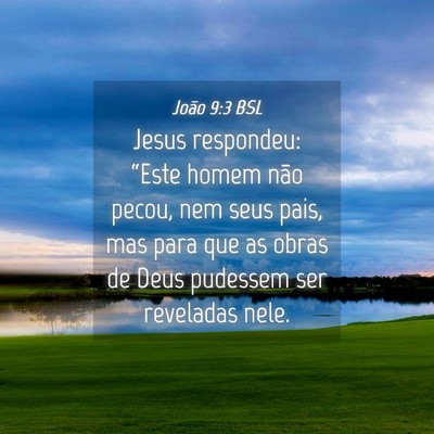 Picture 04 - João 9:3 BSL - Jesus respondeu: “Este homem não pecou, nem - Bible Verse Picture