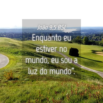 Picture 04 - João 9:5 BSL - Enquanto eu estiver no mundo, eu sou a luz do - Bible Verse Picture