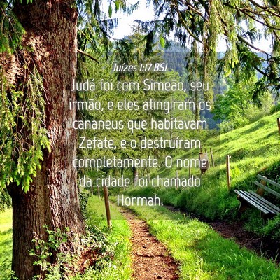 Picture 04 - Juízes 1:17 BSL - Judá foi com Simeão, seu irmão, e eles - Bible Verse Picture