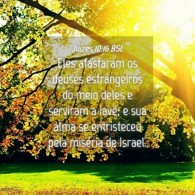 Picture 04 - Juízes 10:16 BSL - Eles afastaram os deuses estrangeiros do meio - Bible Verse Picture
