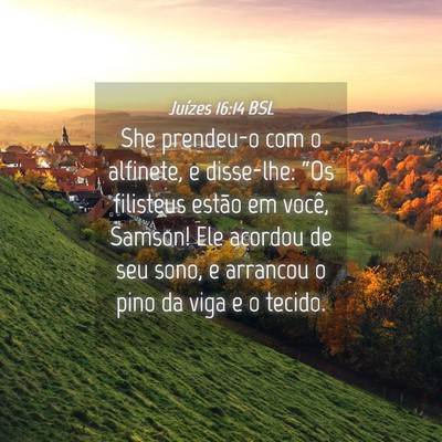 Picture 04 - Juízes 16:14 BSL - She prendeu-o com o alfinete, e disse-lhe: “Os - Bible Verse Picture