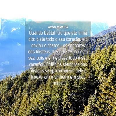 Picture 04 - Juízes 16:18 BSL - Quando Delilah viu que ele tinha dito a ela todo - Bible Verse Picture