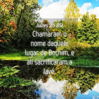 Picture 04 - Juízes 2:5 BSL - Chamaram o nome daquele lugar de Bochim, e ali - Bible Verse Picture