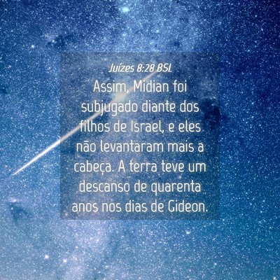 Picture 04 - Juízes 8:28 BSL - Assim, Midian foi subjugado diante dos filhos de - Bible Verse Picture