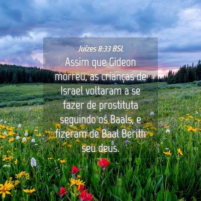 Picture 04 - Juízes 8:33 BSL - Assim que Gideon morreu, as crianças de Israel - Bible Verse Picture