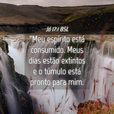 Picture 04 - Jó 17:1 BSL - “Meu espírito está consumido. Meus dias - Bible Verse Picture
