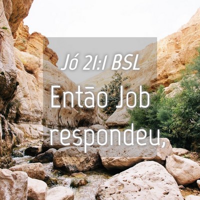 Picture 04 - Jó 21:1 BSL - Então Job - Bible Verse Picture