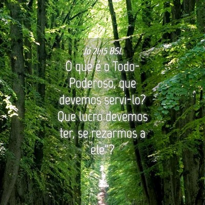 Picture 04 - Jó 21:15 BSL - O que é o Todo-Poderoso, que devemos servi-lo? - Bible Verse Picture