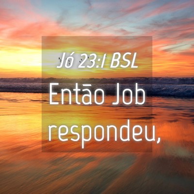Picture 04 - Jó 23:1 BSL - Então Job - Bible Verse Picture