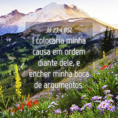 Picture 04 - Jó 23:4 BSL - I colocaria minha causa em ordem diante dele, e - Bible Verse Picture