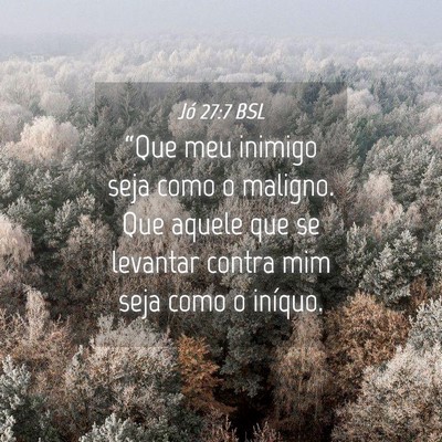 Picture 04 - Jó 27:7 BSL - “Que meu inimigo seja como o maligno. Que - Bible Verse Picture