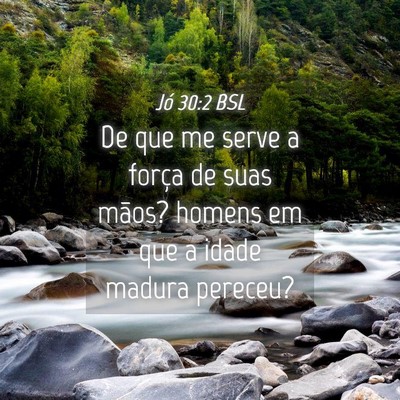 Picture 04 - Jó 30:2 BSL - De que me serve a força de suas mãos? homens em - Bible Verse Picture