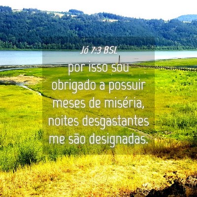 Picture 04 - Jó 7:3 BSL - por isso sou obrigado a possuir meses de - Bible Verse Picture