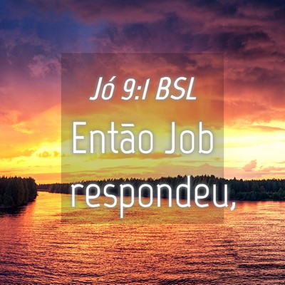 Picture 04 - Jó 9:1 BSL - Então Job - Bible Verse Picture