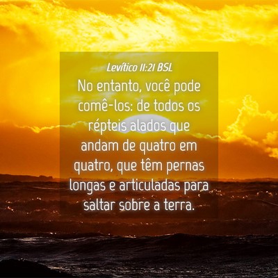 Picture 04 - Levítico 11:21 BSL - No entanto, você pode comê-los: de todos os - Bible Verse Picture