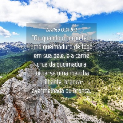Picture 04 - Levítico 13:24 BSL - “Ou quando o corpo tem uma queimadura de fogo - Bible Verse Picture