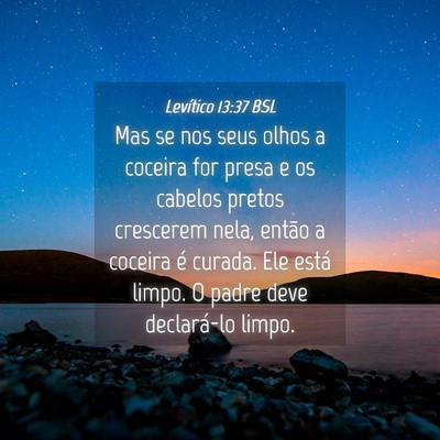 Picture 04 - Levítico 13:37 BSL - Mas se nos seus olhos a coceira for presa e os - Bible Verse Picture