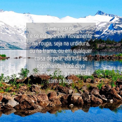 Picture 04 - Levítico 13:57 BSL - e se ela aparecer novamente na roupa, seja na - Bible Verse Picture
