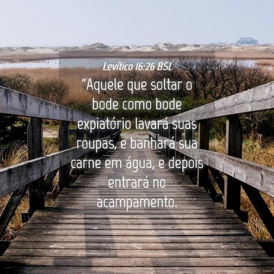 Picture 04 - Levítico 16:26 BSL - “Aquele que soltar o bode como bode expiatório - Bible Verse Picture