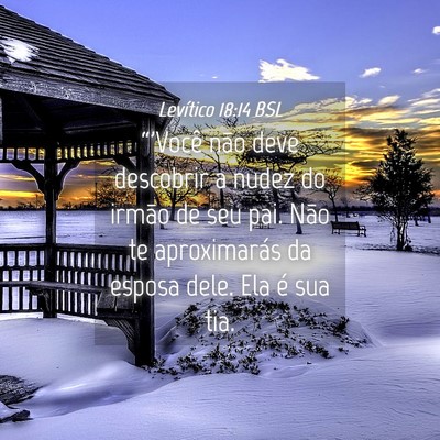Picture 04 - Levítico 18:14 BSL - “'Você não deve descobrir a nudez do irmão - Bible Verse Picture
