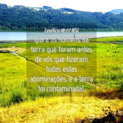 Picture 04 - Levítico 18:27 BSL - (para os homens da terra que foram antes de vós - Bible Verse Picture