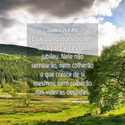 Picture 04 - Levítico 25:11 BSL - Esse quinquagésimo ano será para vocês um - Bible Verse Picture