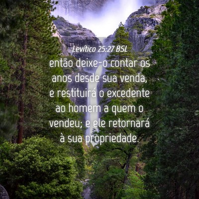 Picture 04 - Levítico 25:27 BSL - então deixe-o contar os anos desde sua venda, e - Bible Verse Picture