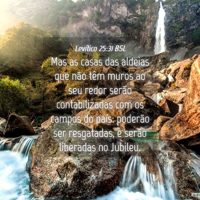 Picture 04 - Levítico 25:31 BSL - Mas as casas das aldeias que não têm muros ao - Bible Verse Picture