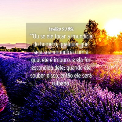 Picture 04 - Levítico 5:3 BSL - “'Ou se ele tocar a imundícia do homem, - Bible Verse Picture