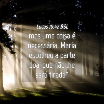 Picture 04 - Lucas 10:42 BSL - mas uma coisa é necessária. Maria escolheu a - Bible Verse Picture