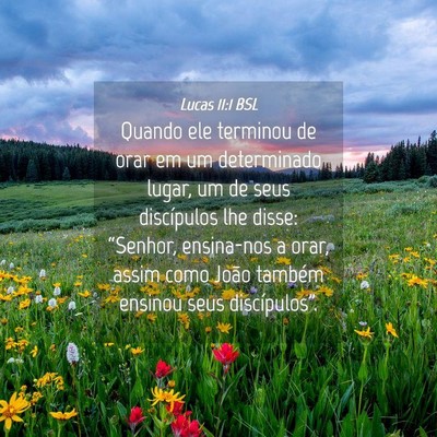 Picture 04 - Lucas 11:1 BSL - Quando ele terminou de orar em um determinado - Bible Verse Picture