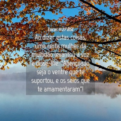 Picture 04 - Lucas 11:27 BSL - Ao dizer estas coisas, uma certa mulher da - Bible Verse Picture
