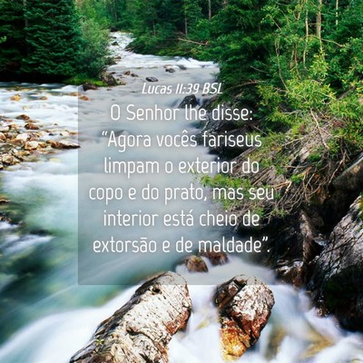 Picture 04 - Lucas 11:39 BSL - O Senhor lhe disse: “Agora vocês fariseus - Bible Verse Picture