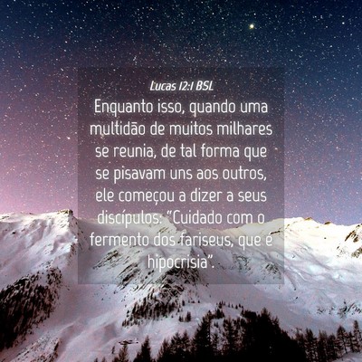 Picture 04 - Lucas 12:1 BSL - Enquanto isso, quando uma multidão de muitos - Bible Verse Picture