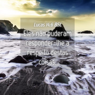 Picture 04 - Lucas 14:6 BSL - Eles não puderam responder-lhe a respeito destas - Bible Verse Picture