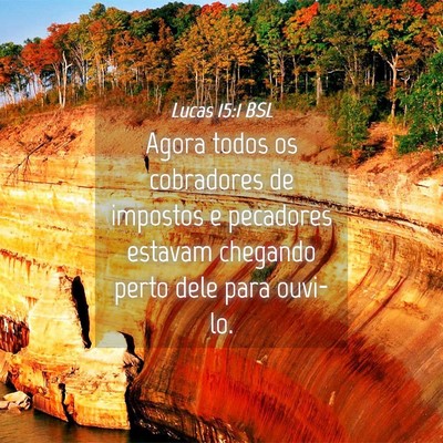 Picture 04 - Lucas 15:1 BSL - Agora todos os cobradores de impostos e pecadores - Bible Verse Picture