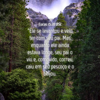 Picture 04 - Lucas 15:20 BSL - “Ele se levantou e veio ter com seu pai. Mas - Bible Verse Picture