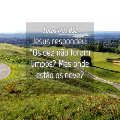 Picture 04 - Lucas 17:17 BSL - Jesus respondeu: “Os dez não foram limpos? Mas - Bible Verse Picture