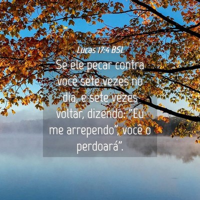 Picture 04 - Lucas 17:4 BSL - Se ele pecar contra você sete vezes no dia, e - Bible Verse Picture