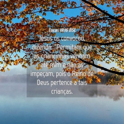 Picture 04 - Lucas 18:16 BSL - Jesus os convocou, dizendo: “Permitam que as - Bible Verse Picture