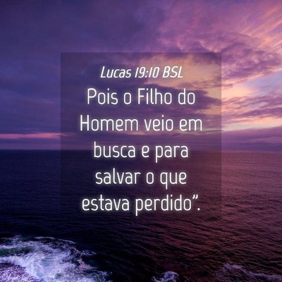 Picture 04 - Lucas 19:10 BSL - Pois o Filho do Homem veio em busca e para salvar - Bible Verse Picture
