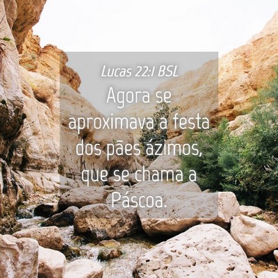Picture 04 - Lucas 22:1 BSL - Agora se aproximava a festa dos pães ázimos, - Bible Verse Picture