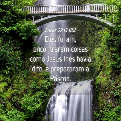 Picture 04 - Lucas 22:13 BSL - Eles foram, encontraram coisas como Jesus lhes - Bible Verse Picture