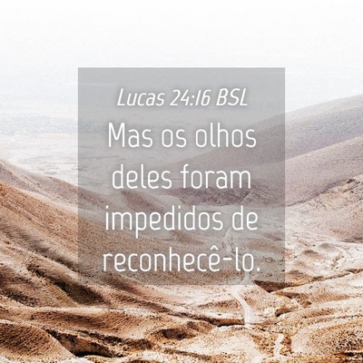 Picture 04 - Lucas 24:16 BSL - Mas os olhos deles foram impedidos de - Bible Verse Picture