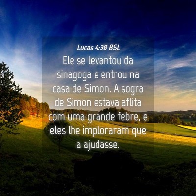 Picture 04 - Lucas 4:38 BSL - Ele se levantou da sinagoga e entrou na casa de - Bible Verse Picture