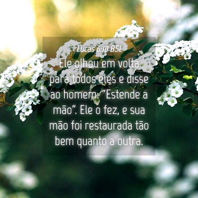 Picture 04 - Lucas 6:10 BSL - Ele olhou em volta para todos eles e disse ao - Bible Verse Picture