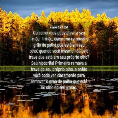 Picture 04 - Lucas 6:42 BSL - Ou como você pode dizer a seu irmão: 'Irmão, - Bible Verse Picture